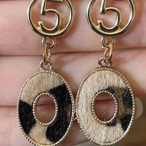 Animal‎ Print Pierced Earrings